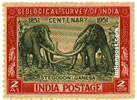 EXTINCT STEGODON GANESA 0334 Indian Post
