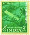 WOMAN WEAVING 0359 Indian Post
