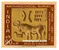 KALIBANGAN SEAL 0447 Indian Post