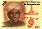 C.V. RAMAN (SCIENTIST) 0652 Indian Post