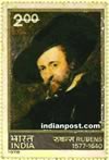 SELF PORTRAIT (RUBENS) 0886 Indian Post