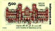 MADRAS G.P.O 1198 Indian Post