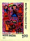 CHILDREN IN TRADITIONAL COSTUME A.S.SHAH 1480 Indian Post