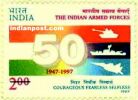 THE INDIAN ARMED FORCES - 50 YEARS 1762 Indian Post